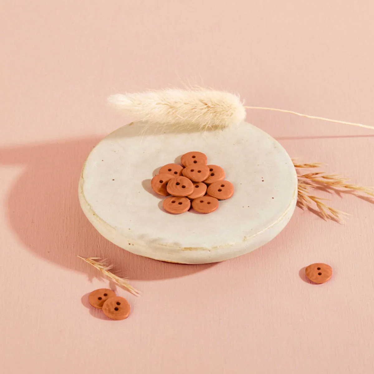 Pecan pie knoopjes 12 mm  - jaipur knopen -  Atelier Brunette